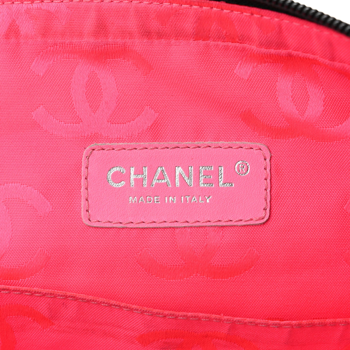 Calfskin Quilted Large Cambon Messenger Black