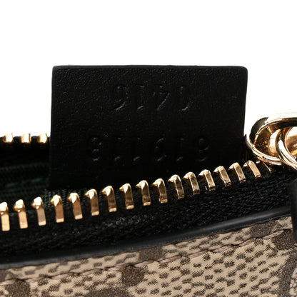 Gucci GG Supreme Monogram Selleria Key Case  Beige Black 7 of 8