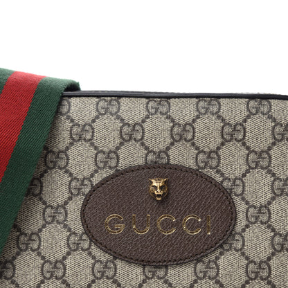 Gucci GG Supreme Monogram Web Neo Vintage Shoulder Bag Beige New Acero Crop 10 of 11
