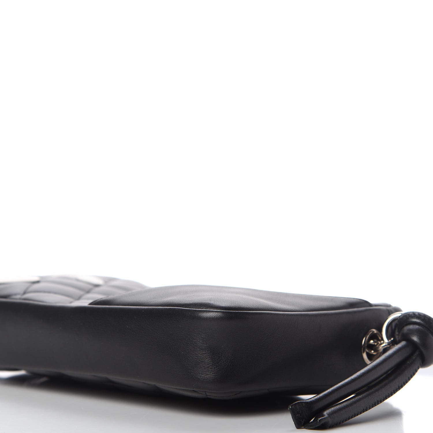 Chanel Calfskin Quilted Cambon Pochette Black White 7 of 11