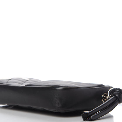 Chanel Calfskin Quilted Cambon Pochette Black White 7 of 11