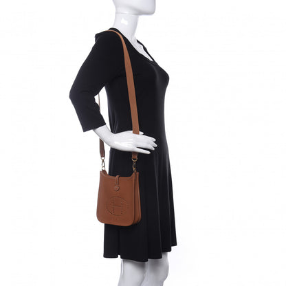 Hermes Taurillon Clemence Evelyne TPM Gold 2 of 9