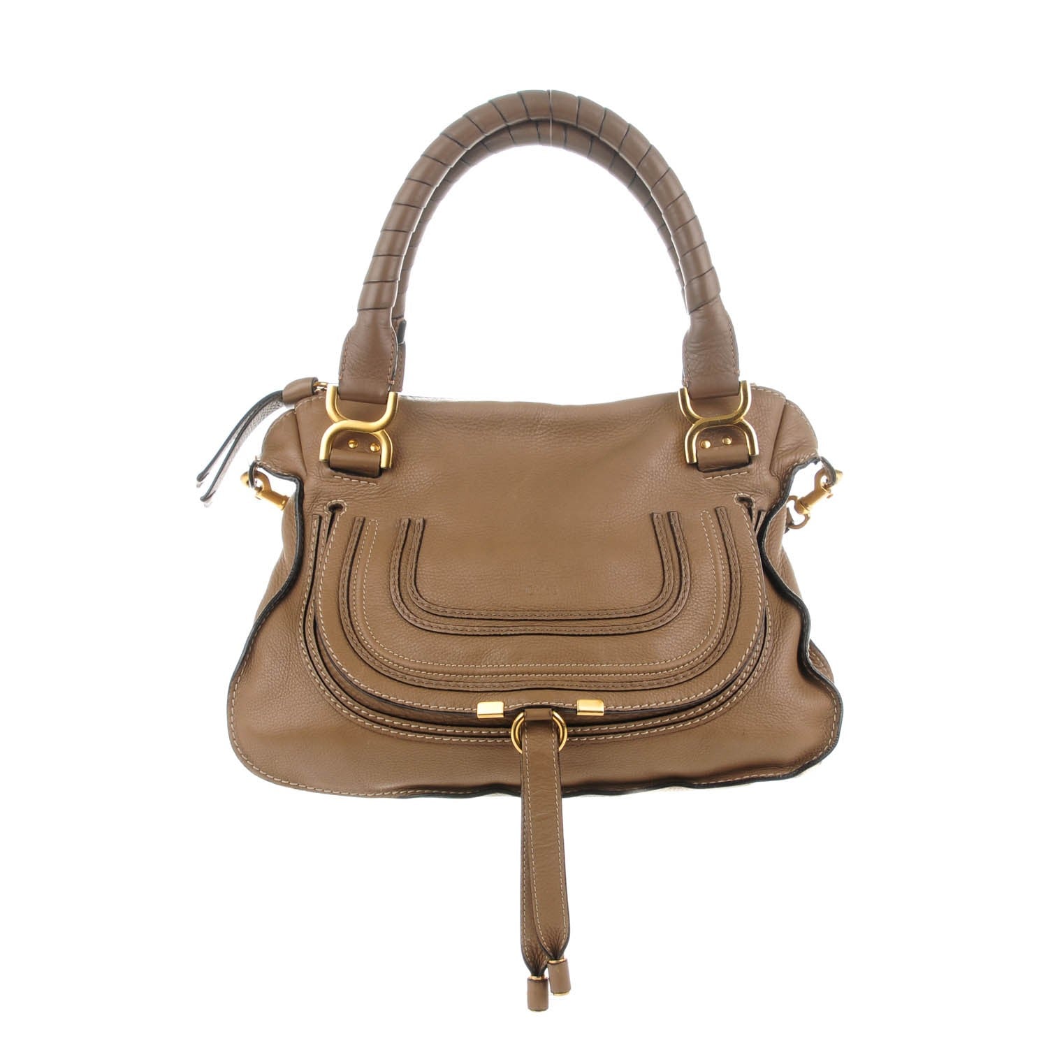 Chloe Calfskin Medium Marcie Satchel Nut 1 of 11