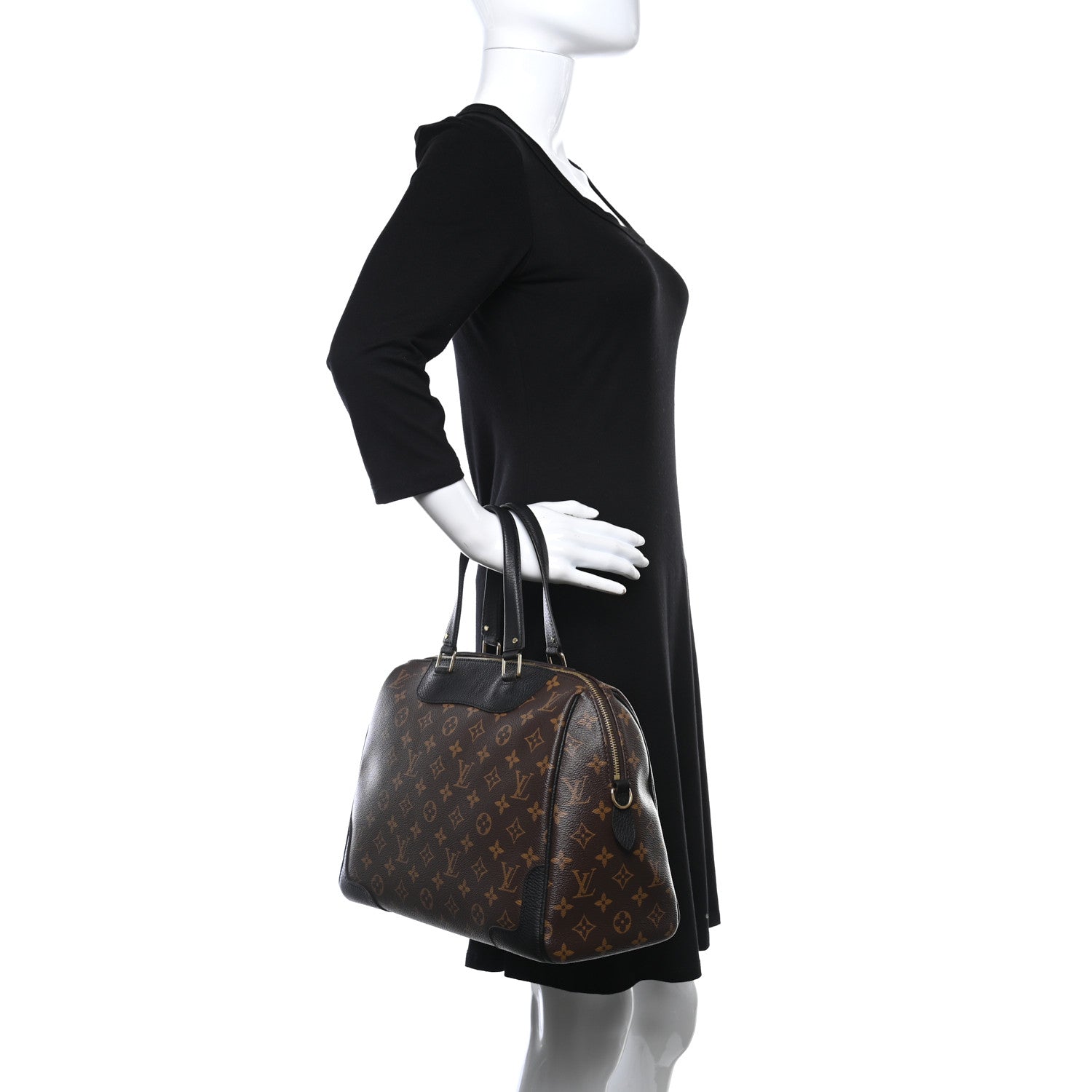 Louis Vuitton Monogram Retiro NM Black 2 of 8