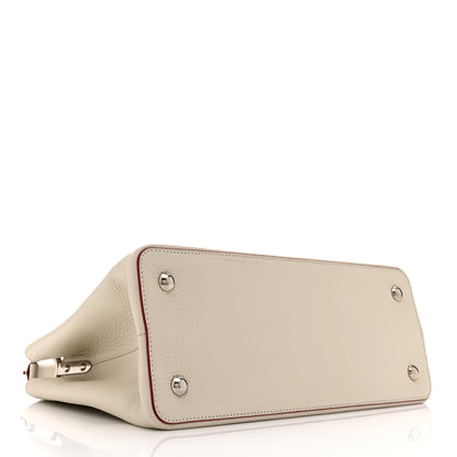 Louis Vuitton Taurillon Capucines MM Blanc Casse 4 of 10