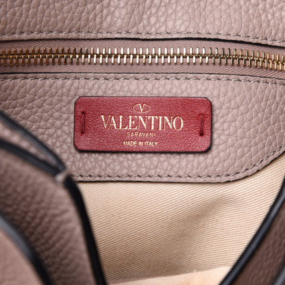 Valentino Garavani Pebbled Calfskin Rockstud Twiny Top Handle Bag Poudre 5 of 10