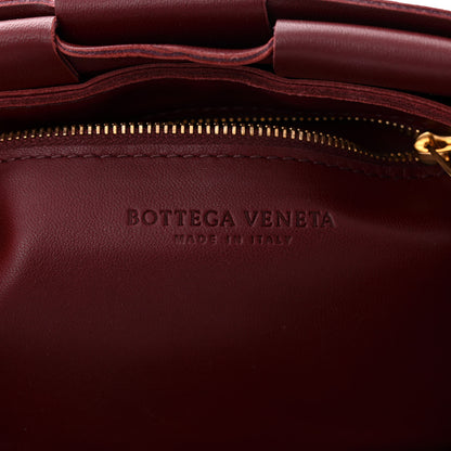 Bottega Veneta Lambskin Maxi Intrecciato Cassette Crossbody Bag Bordeaux 6 of 12