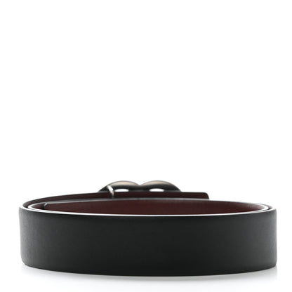 Chanel Calfskin CC Reversible Belt Black Burgundy 2 of 6