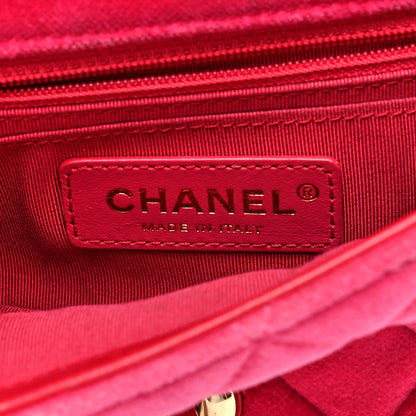 Chanel Velvet Quilted Mini Square Pearl Crush Flap Fuchsia 6 of 10