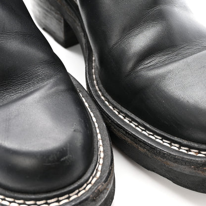 Louis Vuitton Calfskin Monogram Beaubourg Ankle Boots 38 Black 10 of 11