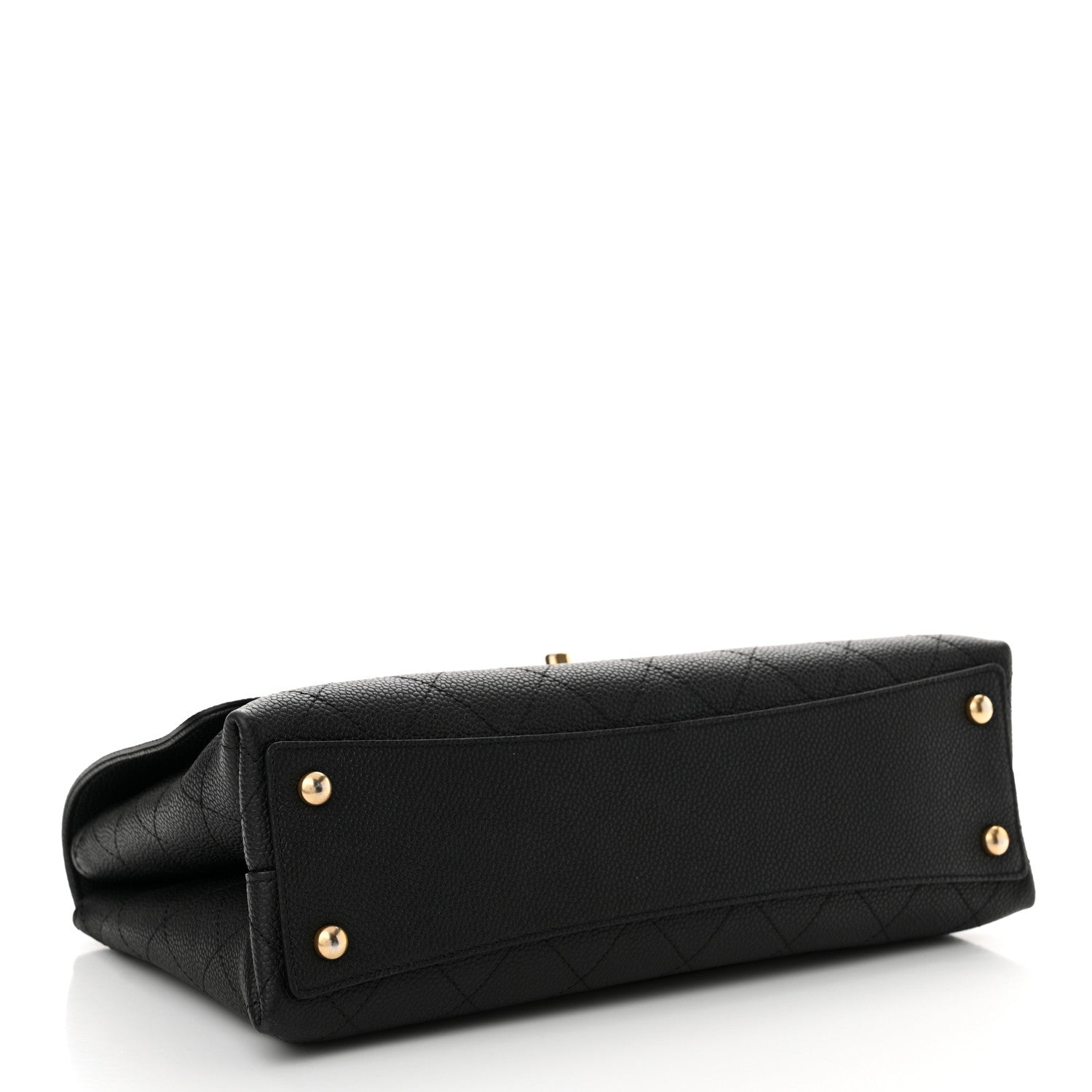 Chanel Grained Calfskin Stitched Flap Black 4 of 12