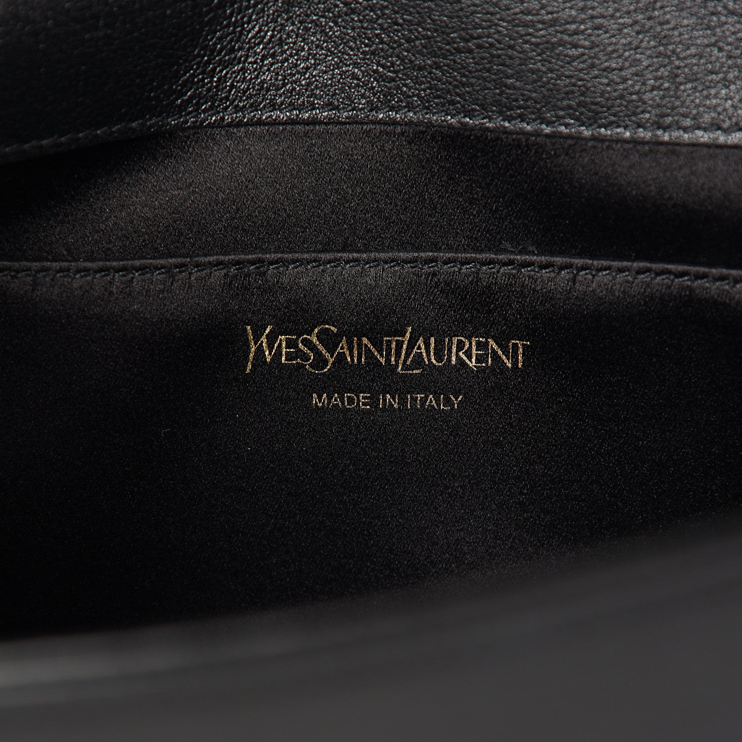 Saint Laurent Calfskin Monogram Large Belle De Jour Clutch Black 5 of 9