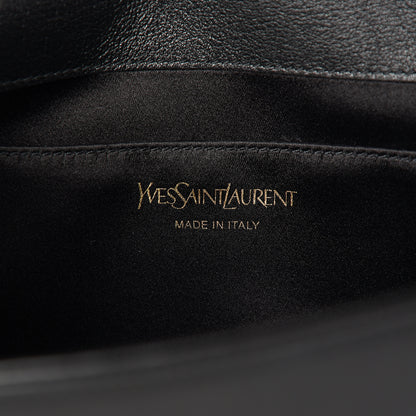 Saint Laurent Calfskin Monogram Large Belle De Jour Clutch Black 5 of 9