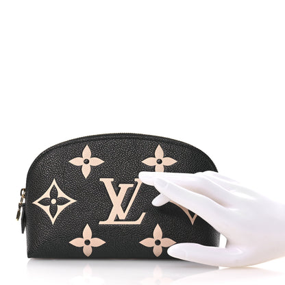 Louis Vuitton Empreinte Monogram Giant Cosmetic Pouch Black Beige 2 of 7