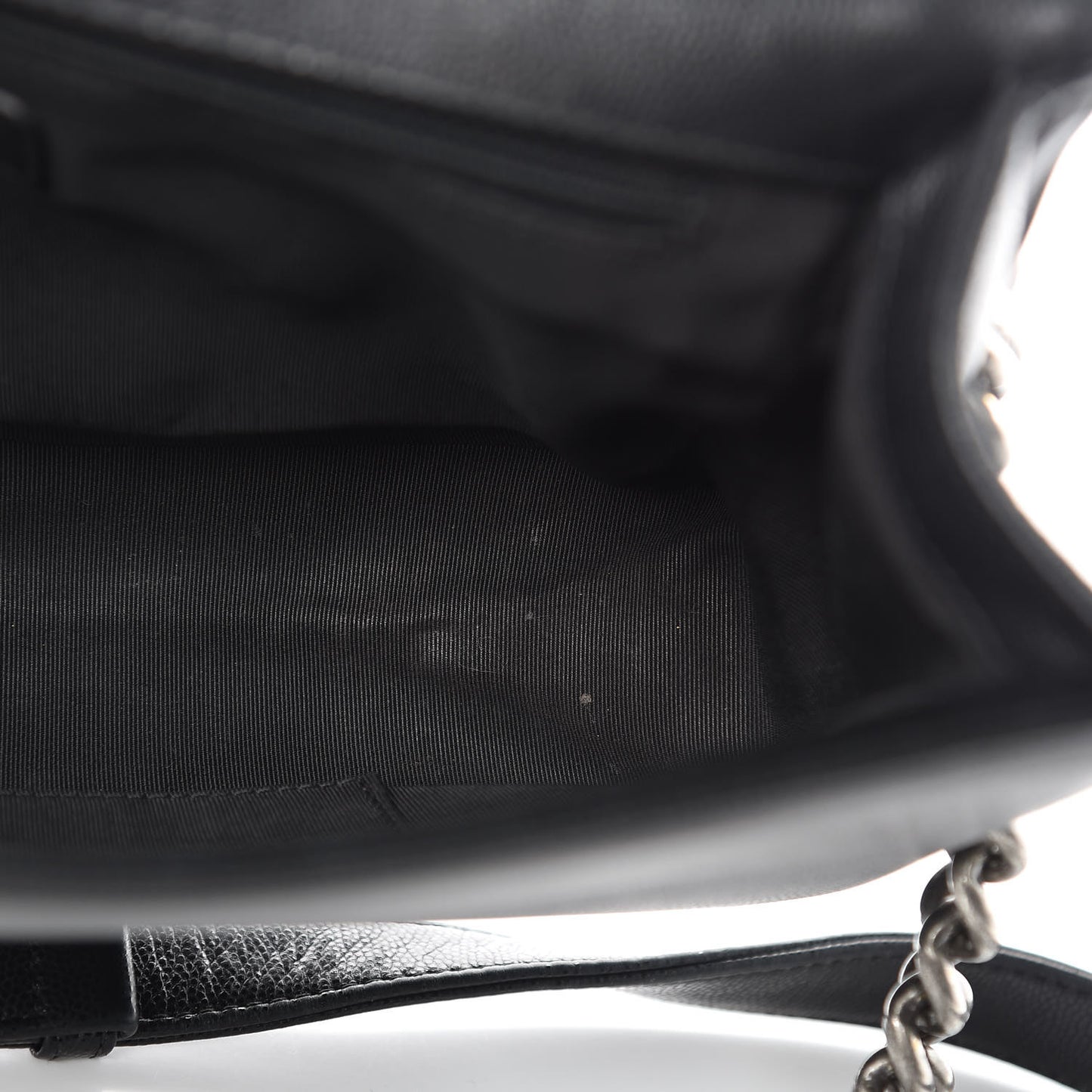 Caviar Chevron Quilted New Medium Boy Flap Black