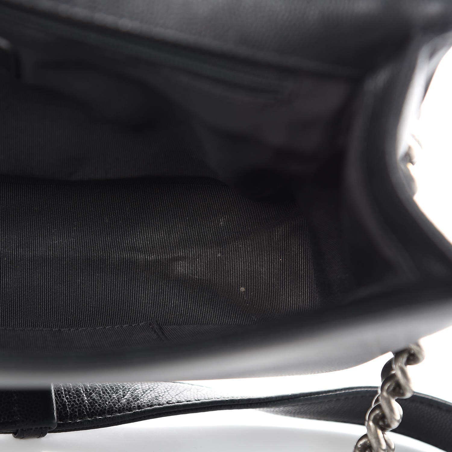 Chanel Caviar Chevron Quilted New Medium Boy Flap Black 17 of 17