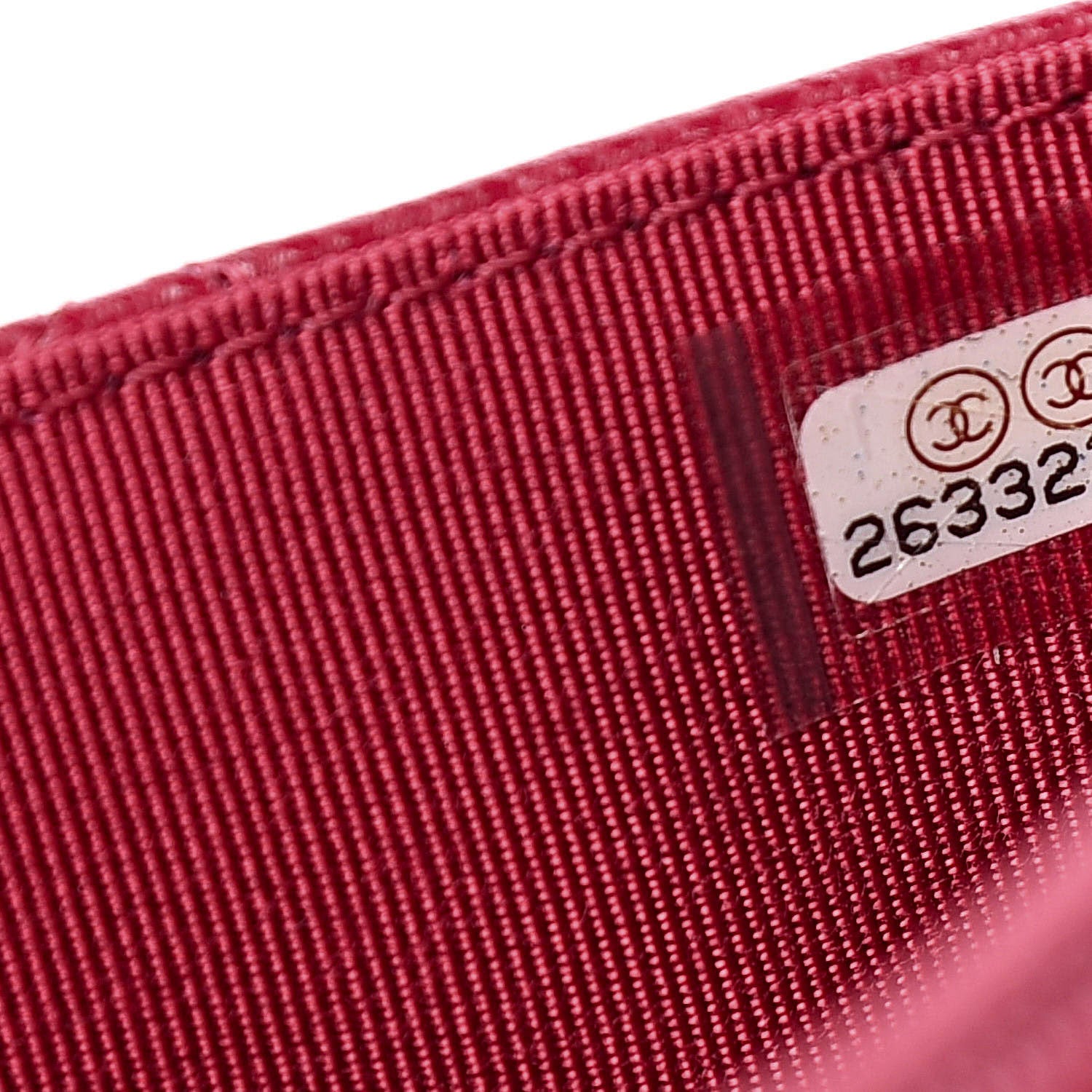 Chanel Caviar Quilted Wallet On Chain WOC Dark Pink 7 of 11