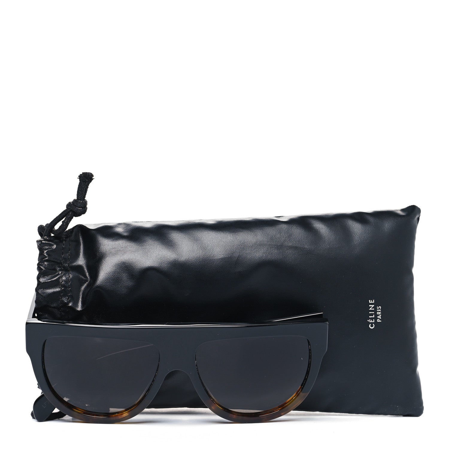 Celine Shadow Sunglasses CL 4001IN Black Havana 8 of 8