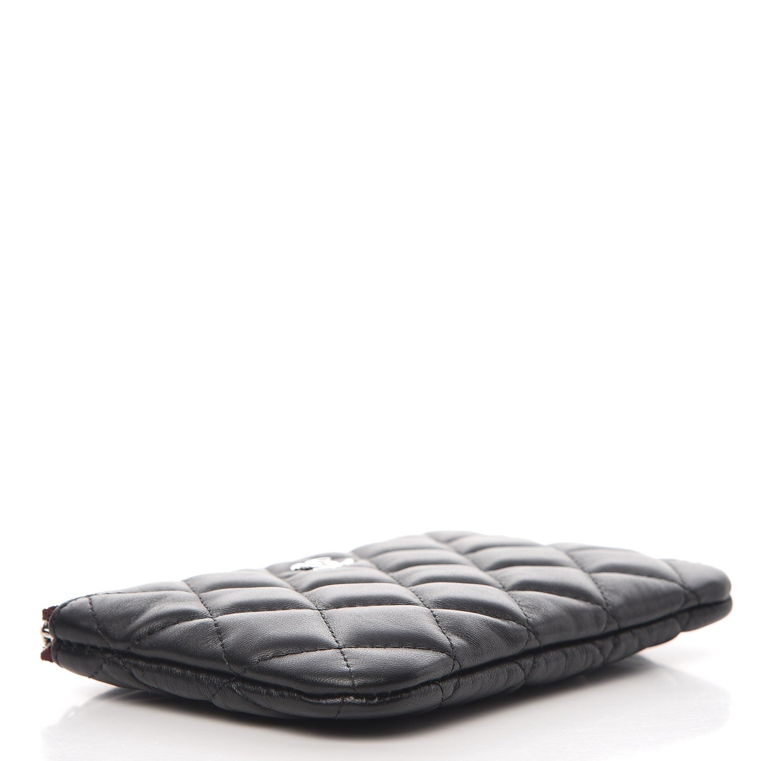 Chanel Lambskin Quilted Small Cosmetic Case Black 4 of 8