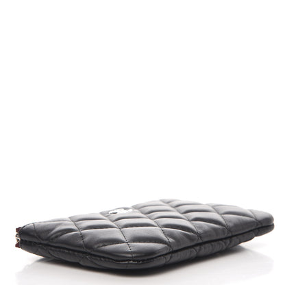 Chanel Lambskin Quilted Small Cosmetic Case Black 4 of 8