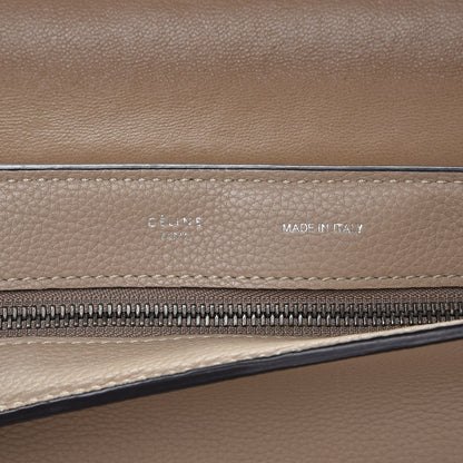Celine Drummed Calfskin Suede Medium Trapeze Dune 7 of 15