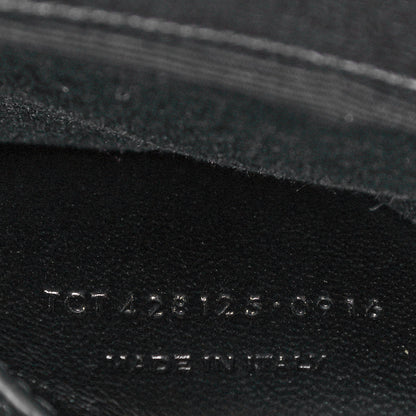 Saint Laurent Sheepskin Tri-Quilt Monogram Medium College Bag Black 8 of 20