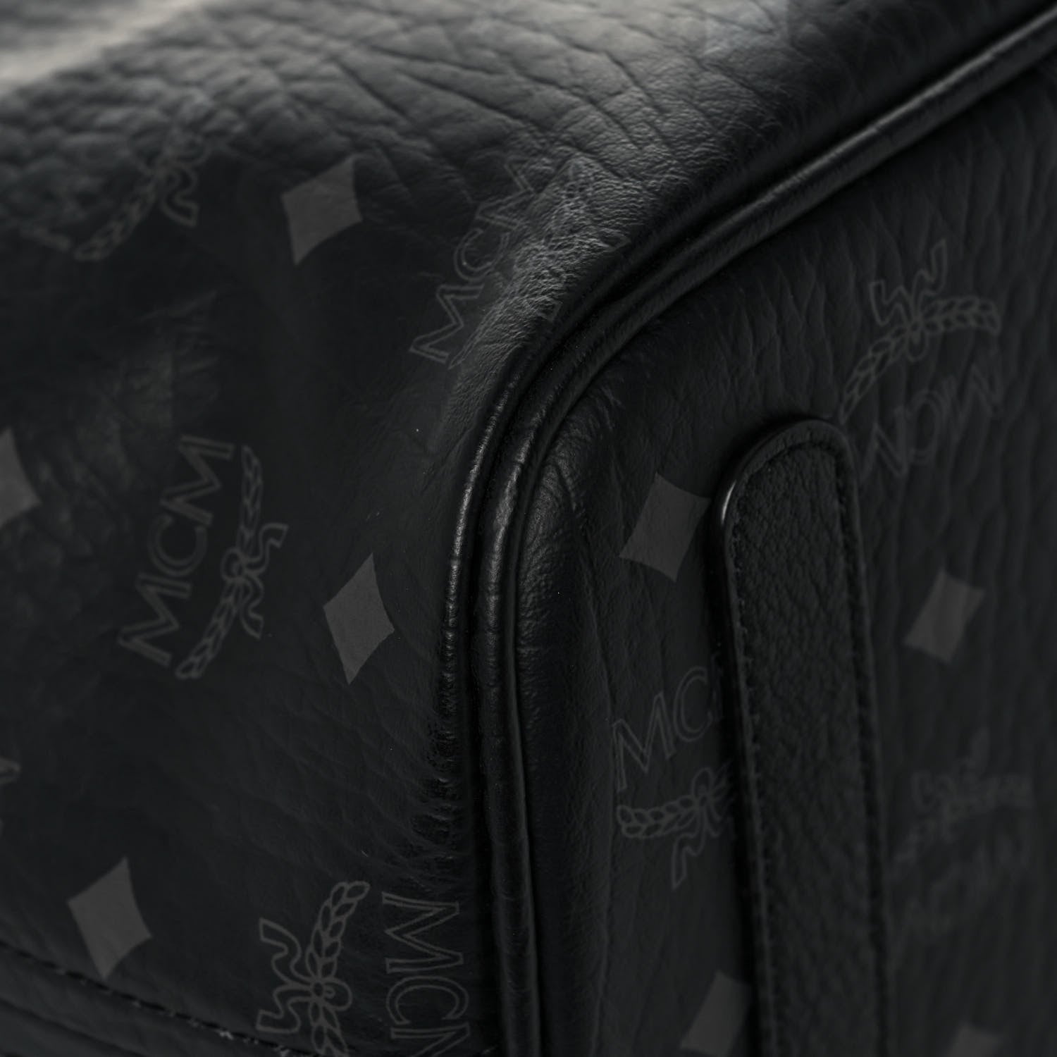 MCM Visetos Medium Liz Reversible Shopper Tote Black 8 of 20