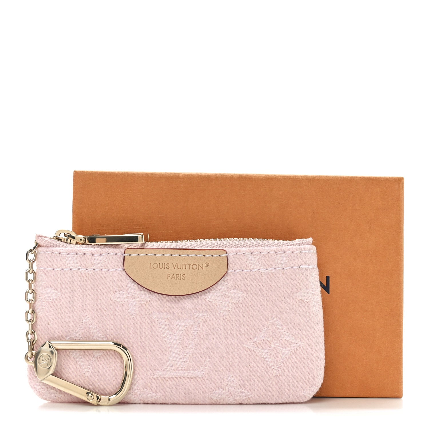 Louis Vuitton Monogram Denim Key Pouch Washed Pink 7 of 7
