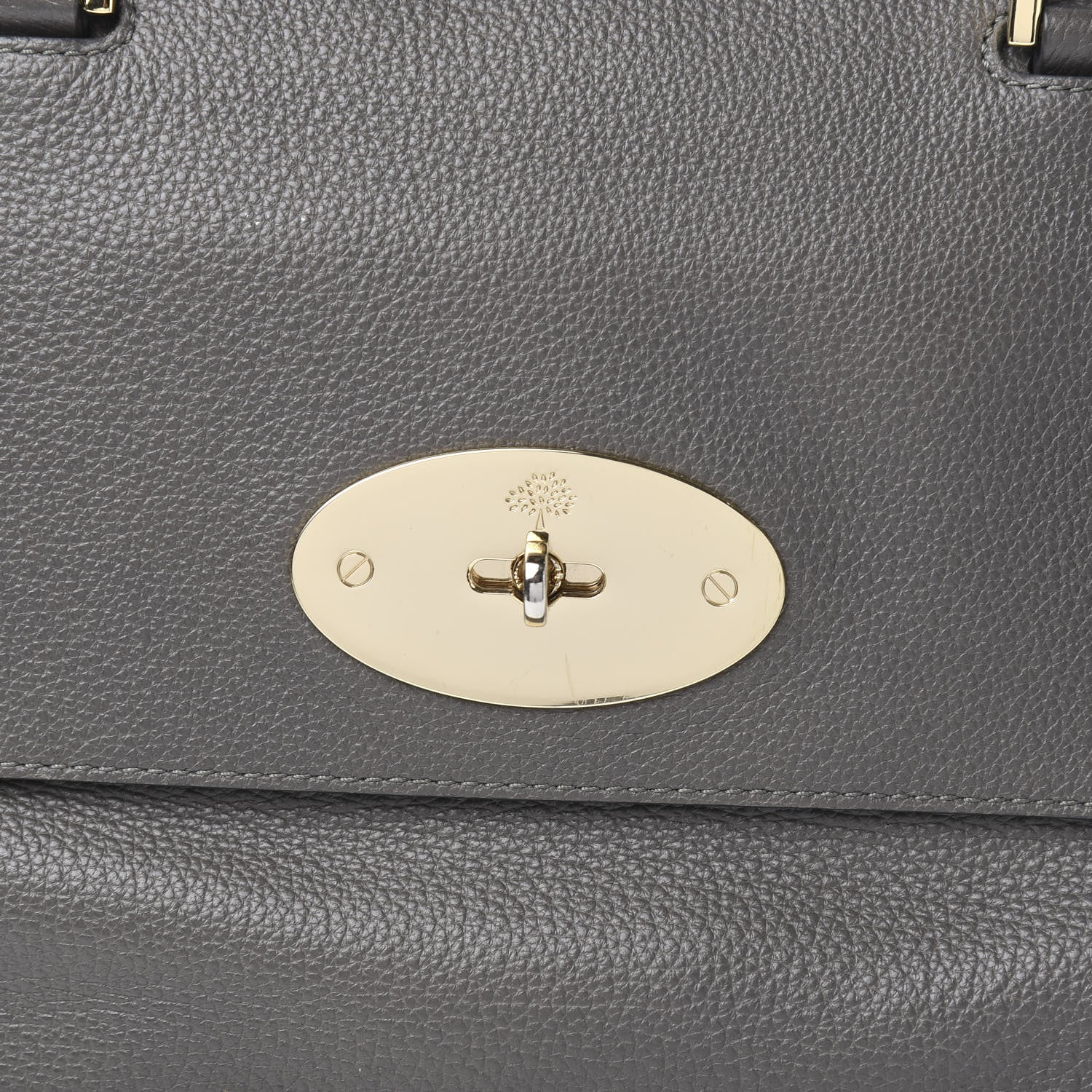 Mulberry Glossy Goatskin Medium Del Rey Satchel Grey 14 of 14