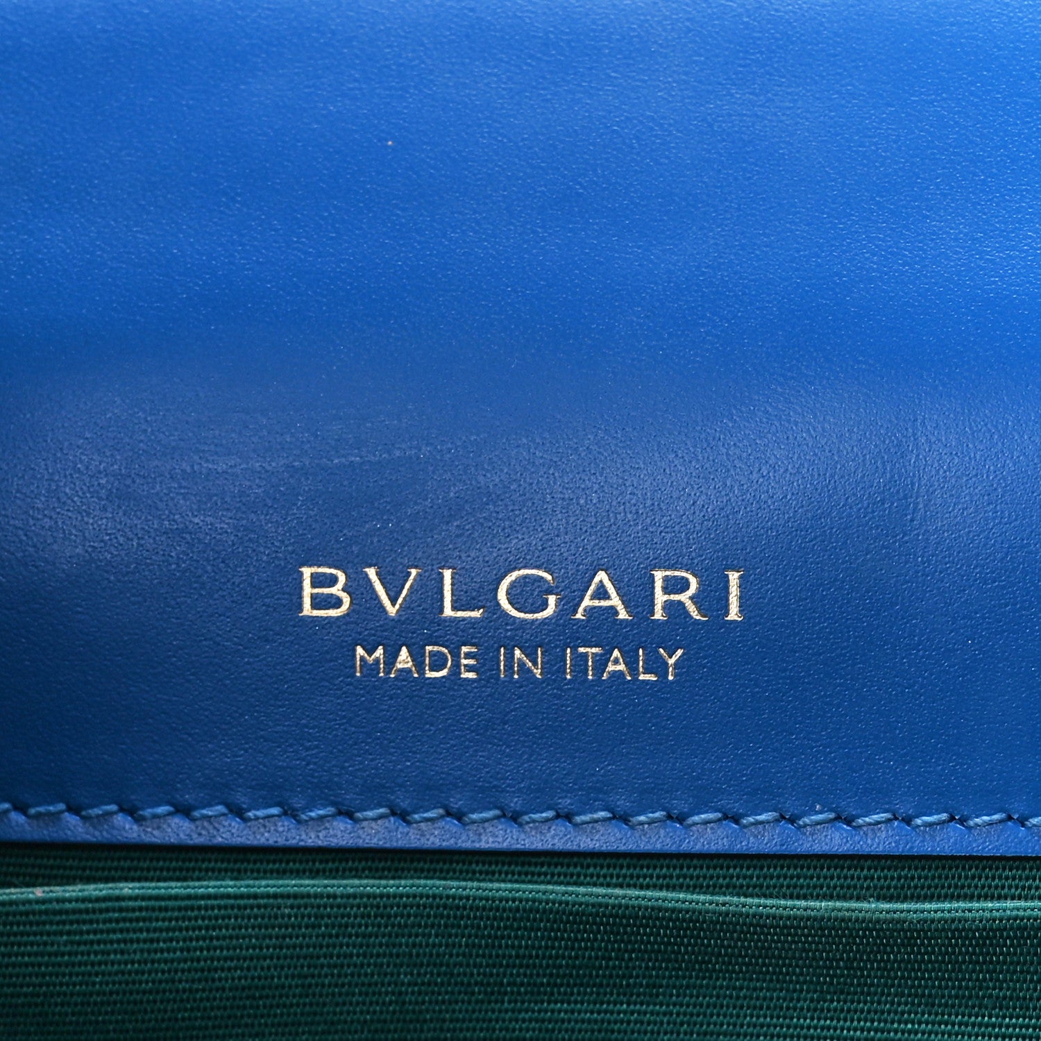 Bulgari Calfskin Serpenti Forever Top Handle Blue 7 of 15