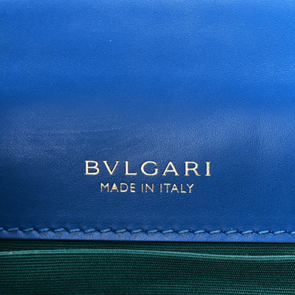 Bulgari Calfskin Serpenti Forever Top Handle Blue 7 of 15