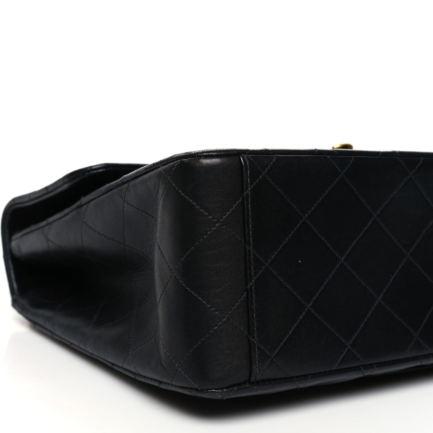 Chanel Lambskin Quilted XL Jumbo Single Flap Black 9 of 14