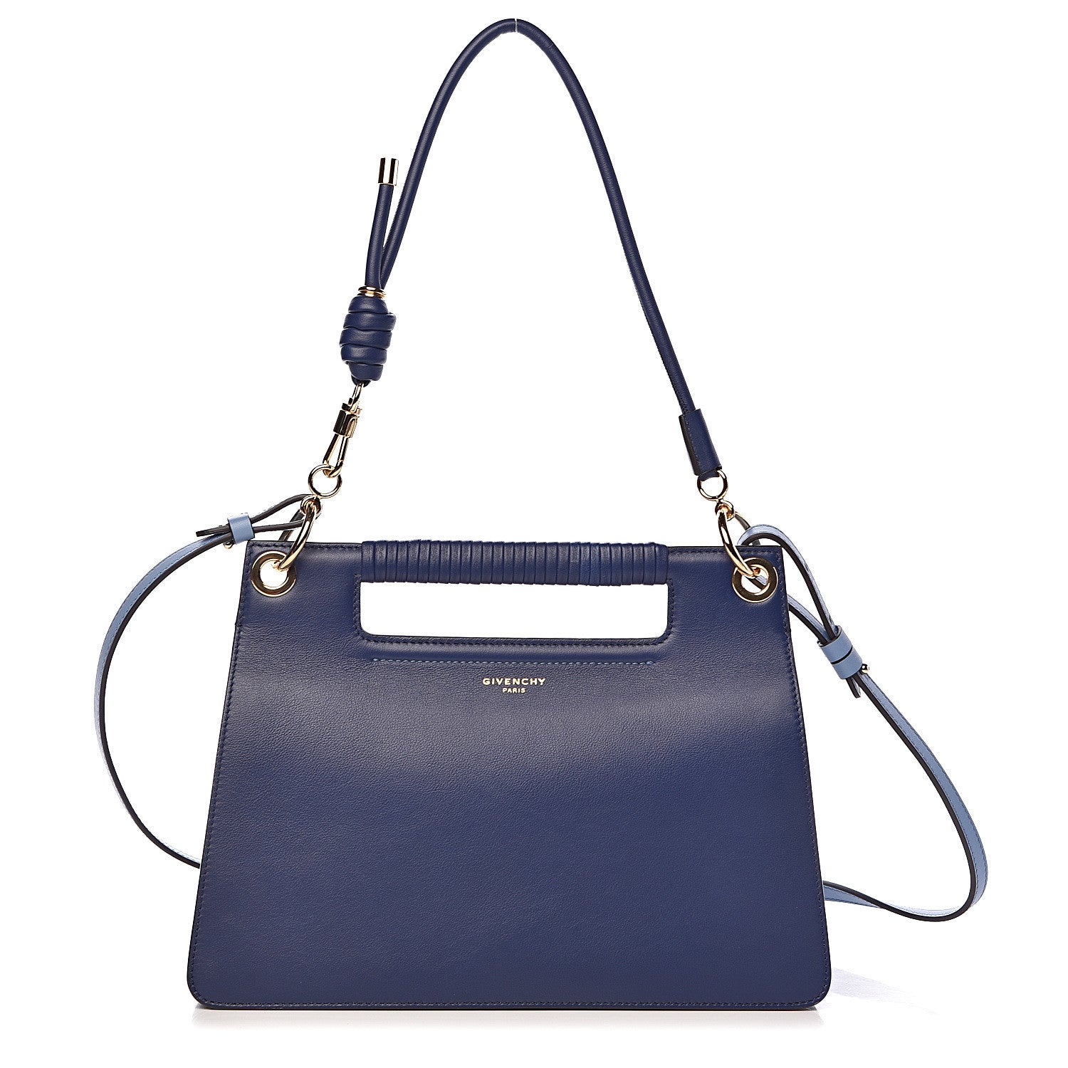 Givenchy Calfskin Medium Whip Top Handle Crossbody Royal Blue 1 of 9