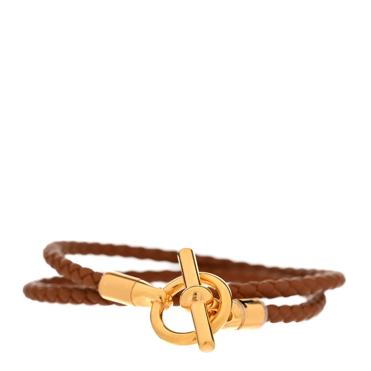 Hermes Swift Glenan Double Tour Bracelet T1 Gold 1 of 6