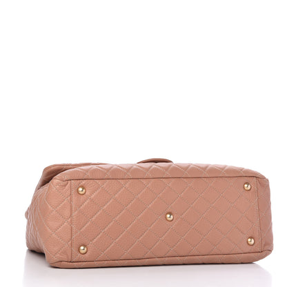 Chanel Calfskin Quilted XXL Travel Flap Bag Camel 4 of 10