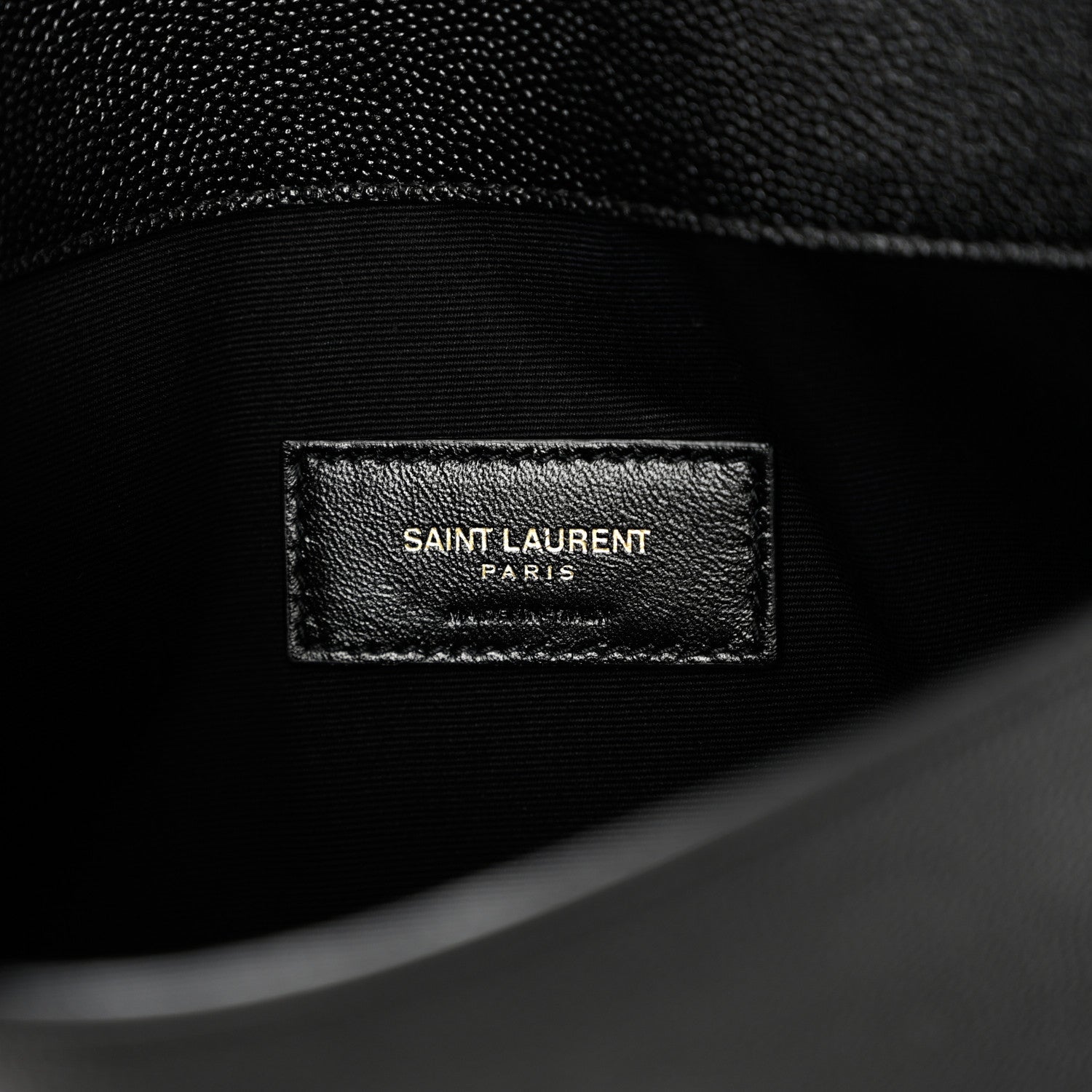 Saint Laurent Grain De Poudre Uptown Pouch Black 6 of 8
