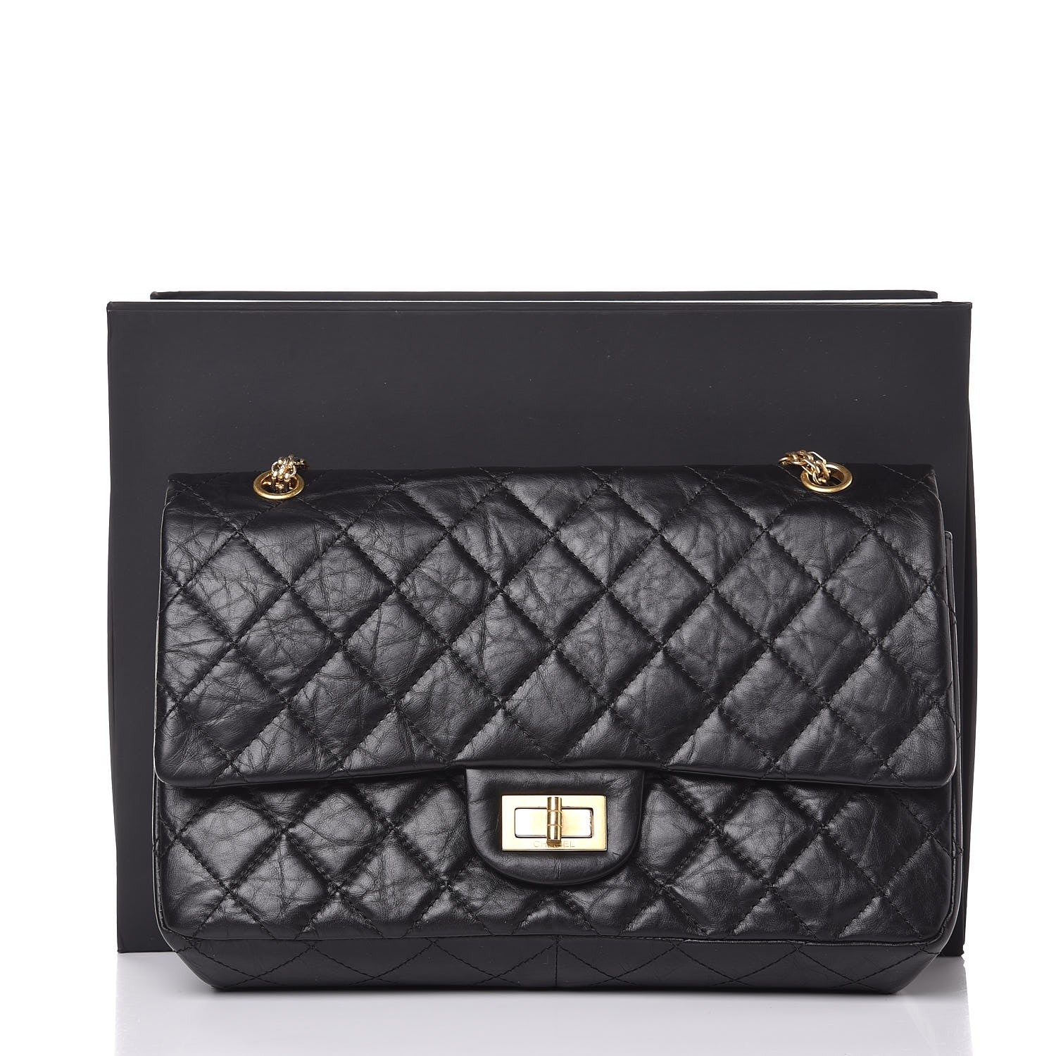 Chanel Aged Calfskin Quilted 2.55 Reissue 227 Flap Black 10 of 10