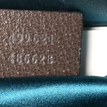 Gucci GG Supreme Monogram Textured Dollar Calfskin Web Small Ophidia Dome Shoulder Bag Beige Ebony New Acero 7 of 10