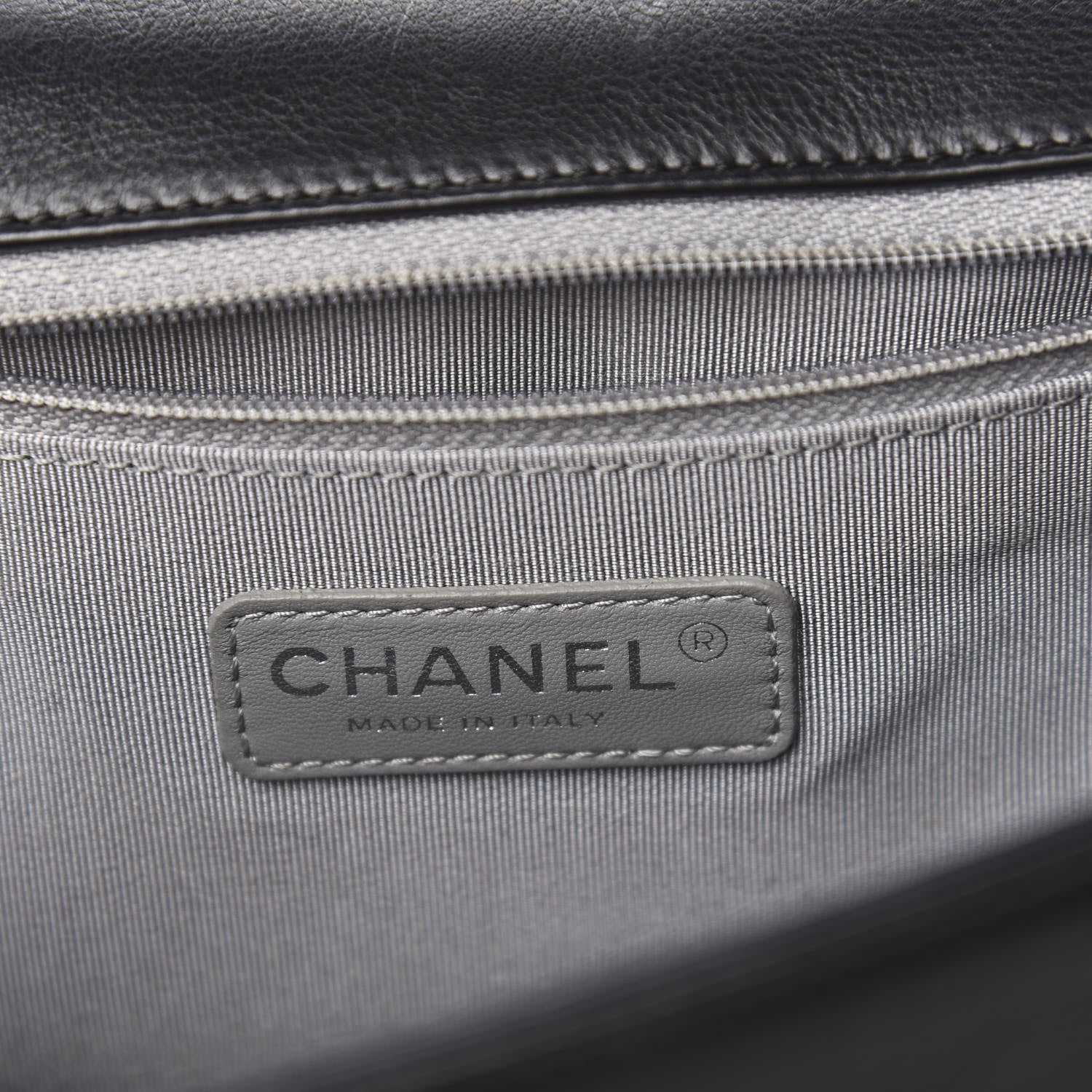 Chanel Calfskin Double Stitch Large Boy Flap Black 5 of 12