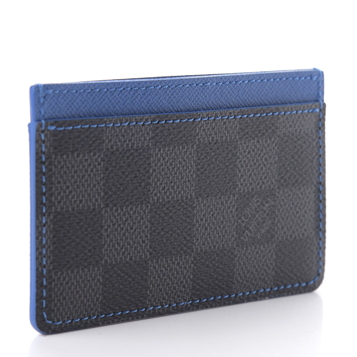 Damier Graphite Card Holder Blue