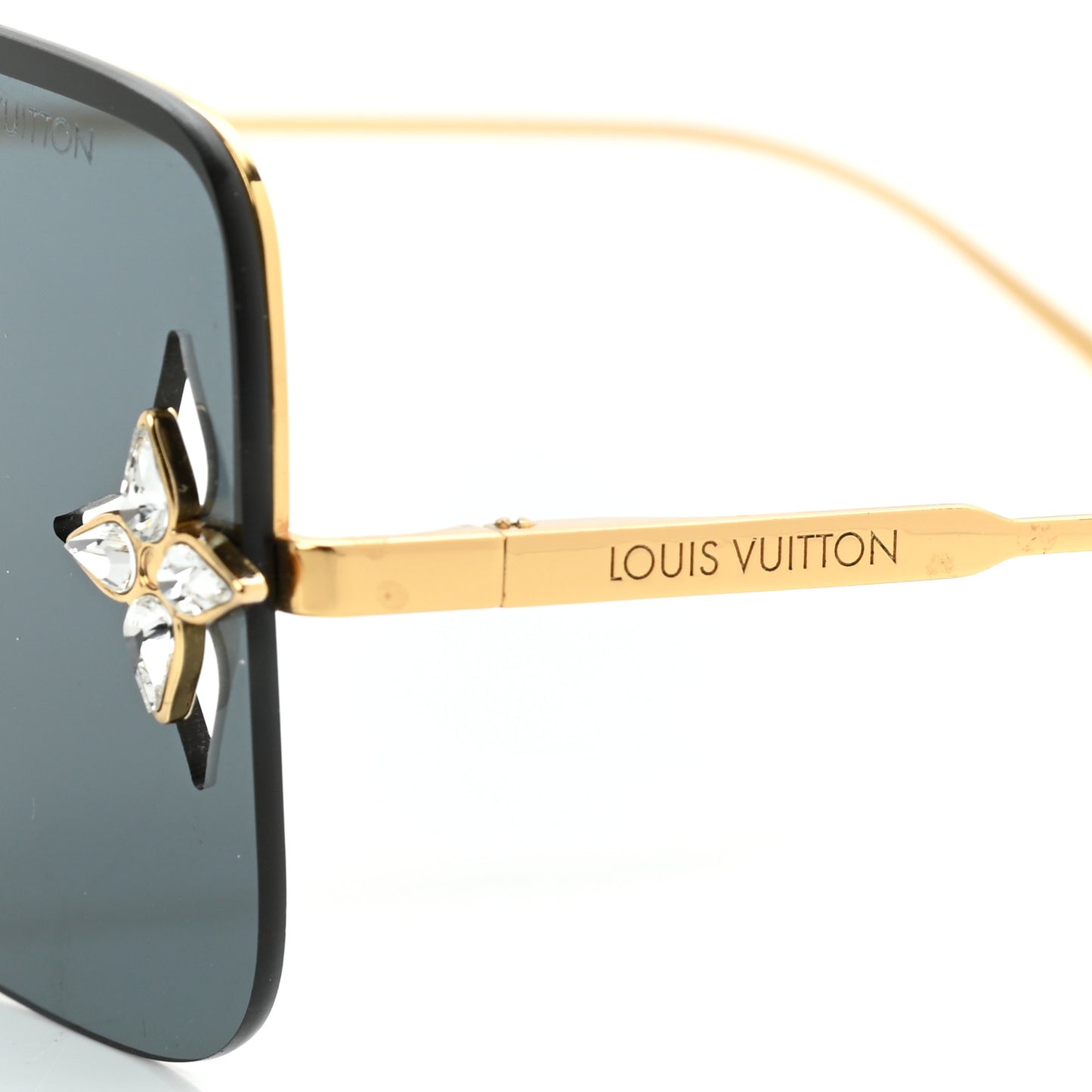 Metal Swarovski Crystal Star Light Sunglasses Z1664U Gold