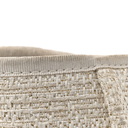 Chanel Lurex Boucle Medium Deauville Tote White 14 of 15