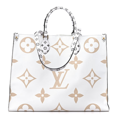 Louis Vuitton Monogram Giant Onthego GM Kaki Beige 1 of 8