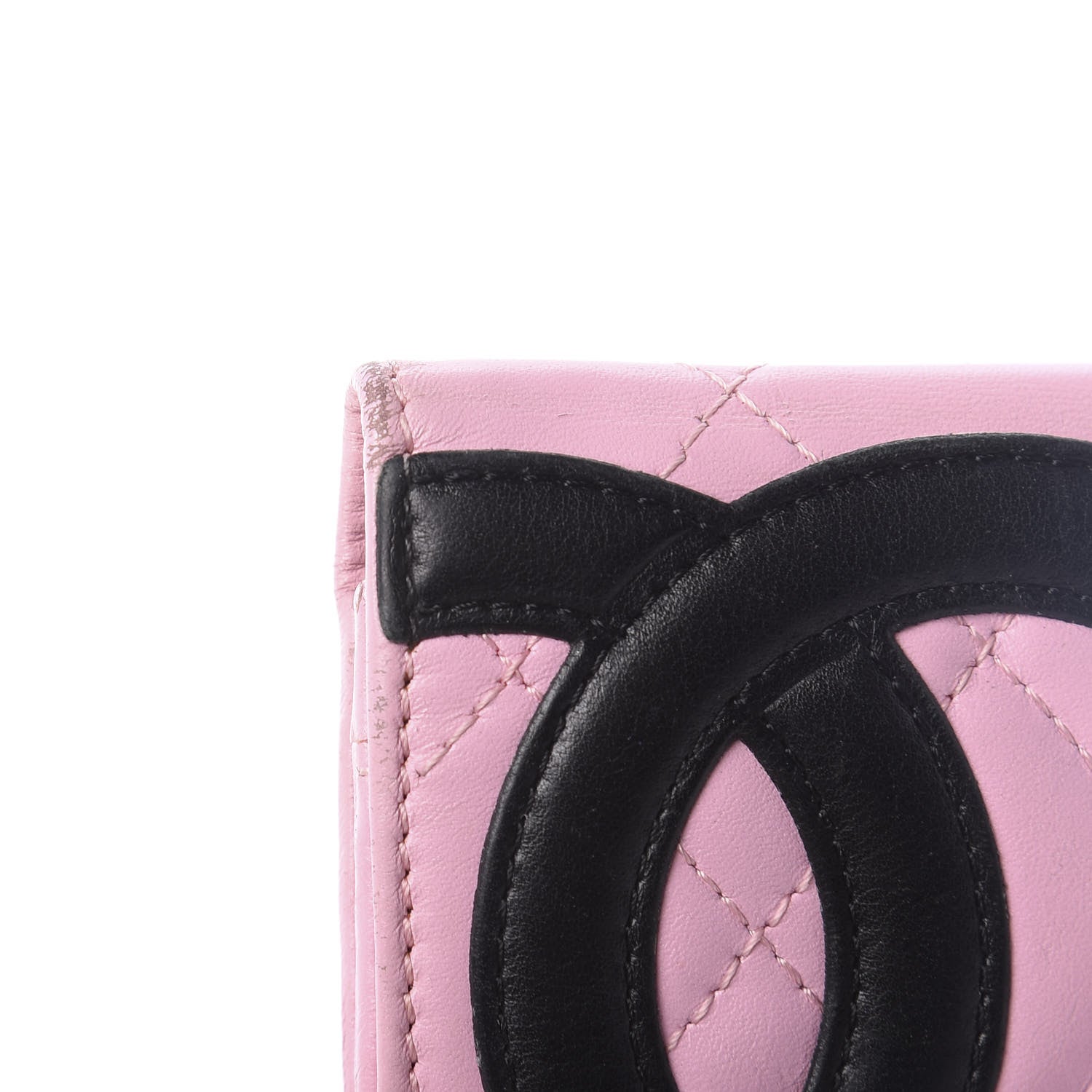 Chanel Calfskin Quilted Cambon Flap Wallet Pink 10 of 11