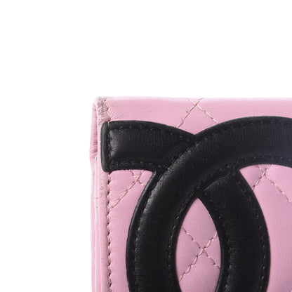Chanel Calfskin Quilted Cambon Flap Wallet Pink 10 of 11
