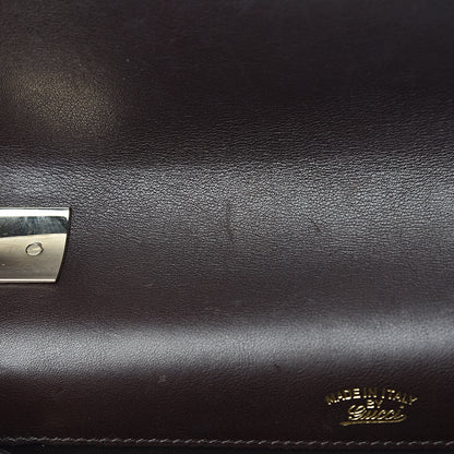 Gucci Calfskin Medium 1973 Shoulder Flap Bag Dark Brown 9 of 23