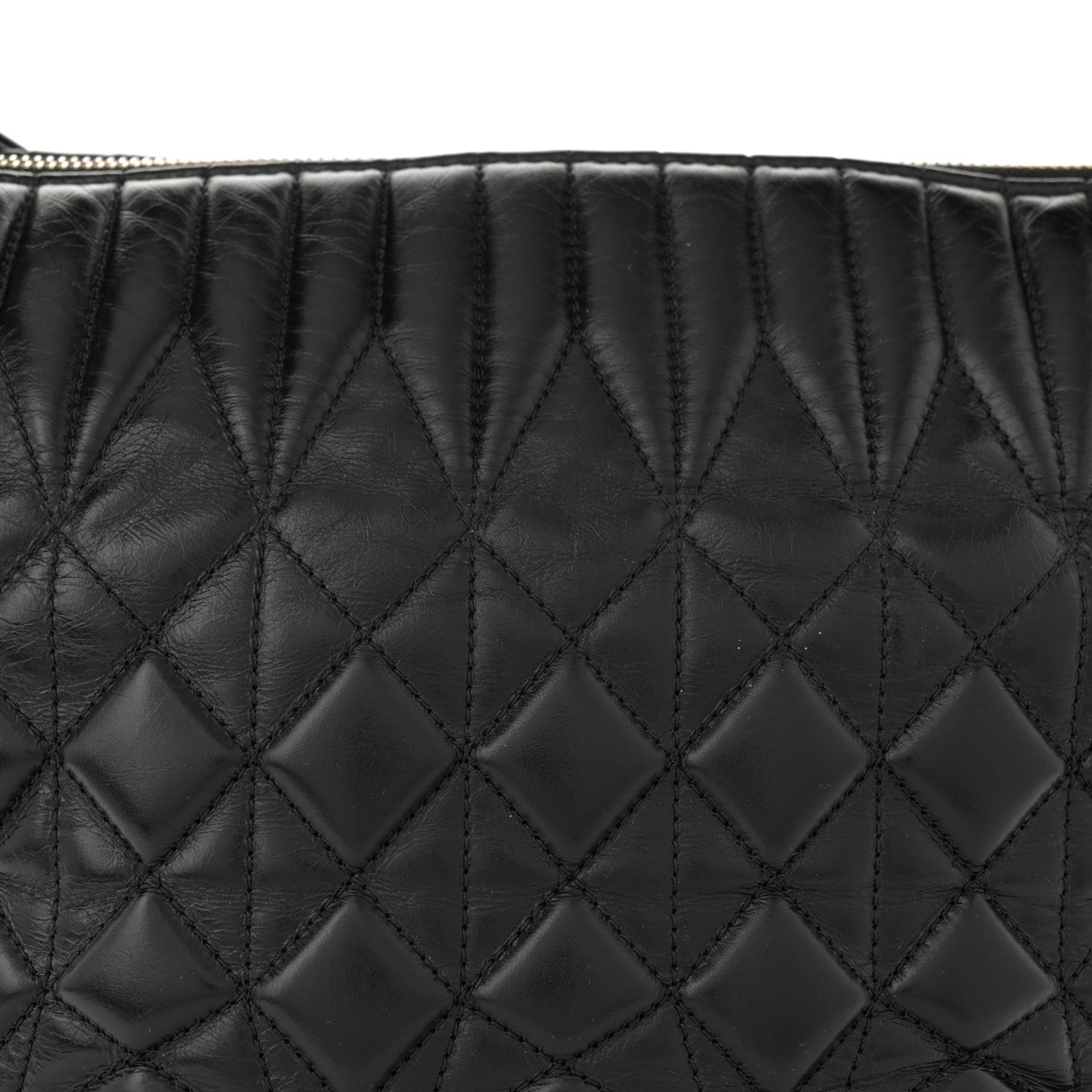 Chanel Glazed Calfskin Quilted State Of The Art Hobo Black 8 of 10