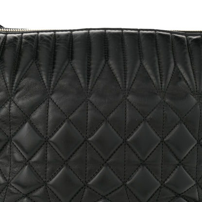 Chanel Glazed Calfskin Quilted State Of The Art Hobo Black 8 of 10