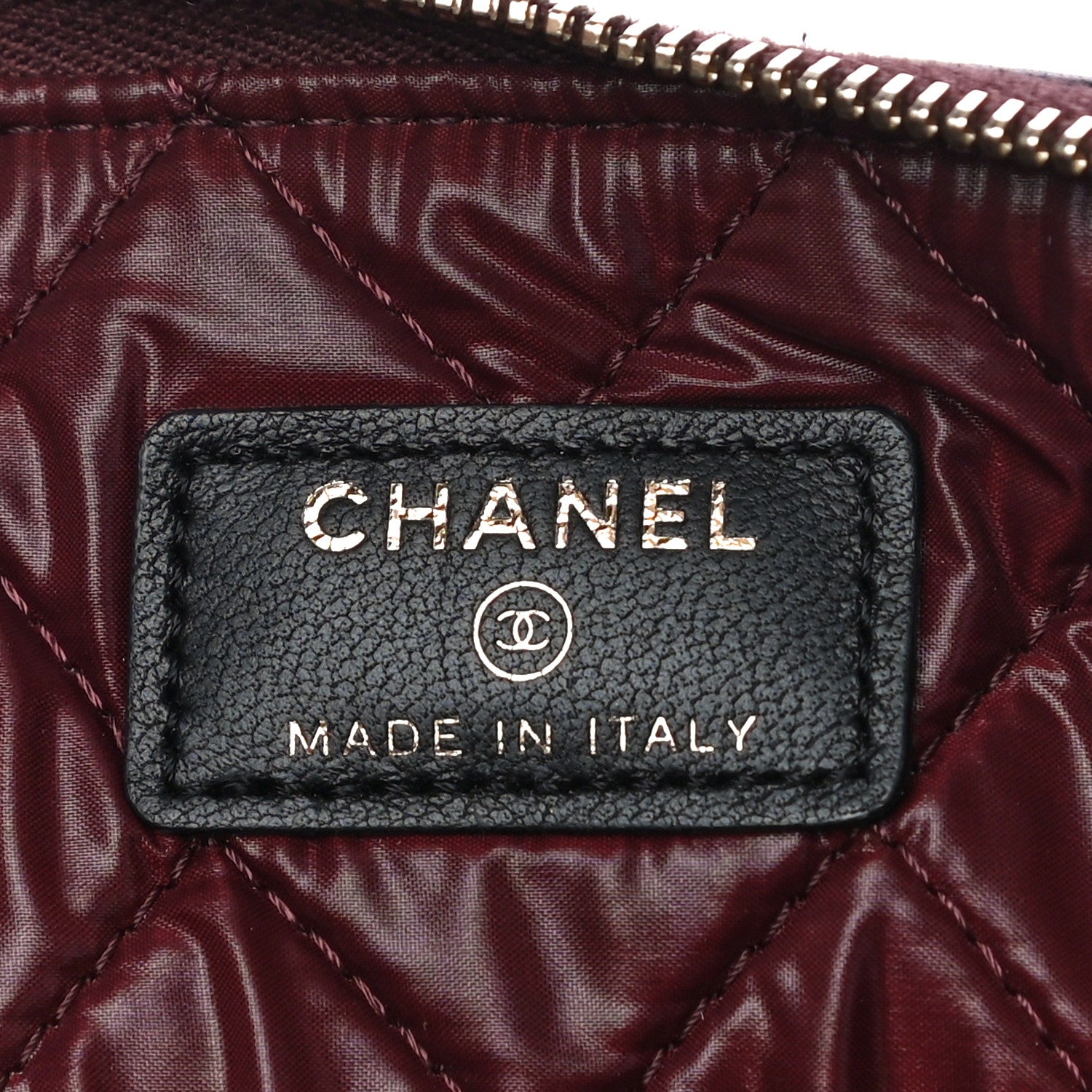 Chanel Lambskin Quilted Large Cosmetic Case Black 6 of 11