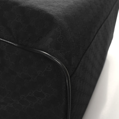 Gucci GG Monogram Web Large Collapsible Carry On Duffle Bag Black 10 of 11